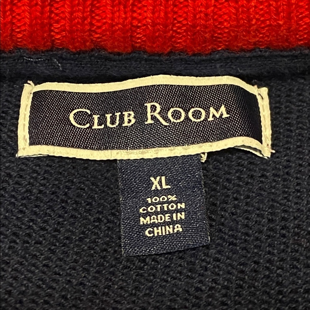 Club Room Mens Sophisticated Fair Isle Pullover Sweater tight knit Holiday XL - Picture 9 of 9
